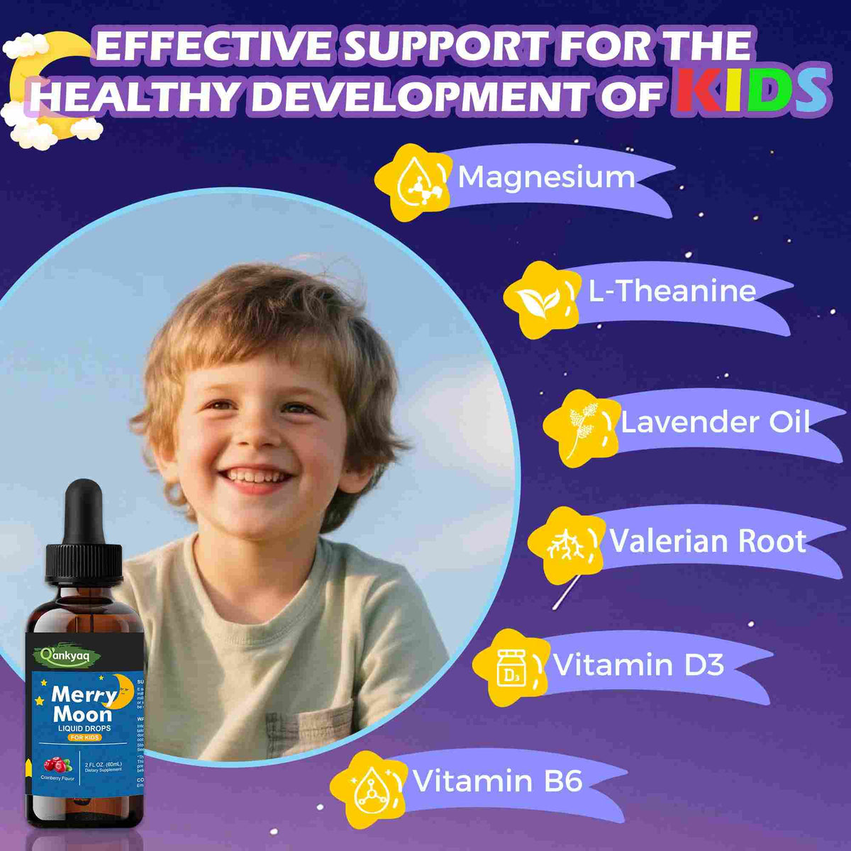 Kids Magnesium Liquid Drops — packaging detail